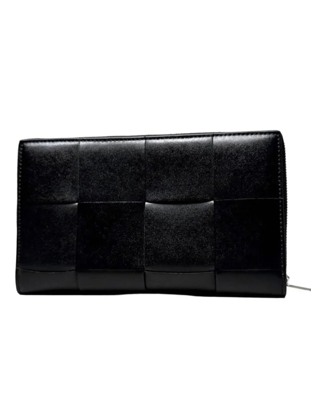 Bottega Veneta Cassette Zip Around Wallet Black